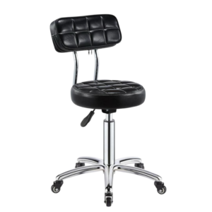Adjustable Salon Rolling Stool – Hydraulic Barber & Beauty Chair