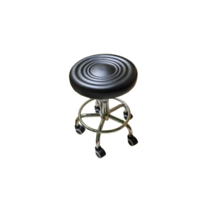 Adjustable Salon Stool with Wheels – Hydraulic Barber & Beauty Technician Seat