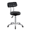 Premium Adjustable Salon Technician Stool with Backrest